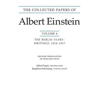 The Collected Papers of Albert Einstein, Volume 6 (English): The Berlin Years: Writings, 1914-1917. (English translation supplement)