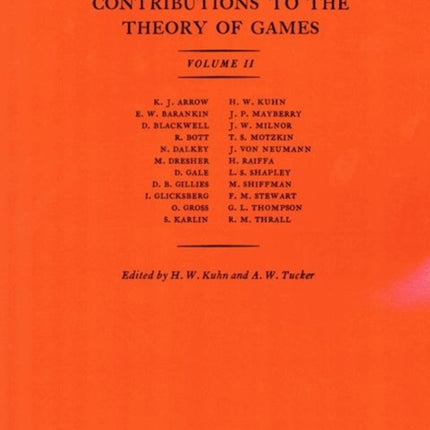 Contributions to the Theory of Games (AM-28), Volume II