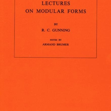Lectures on Modular Forms