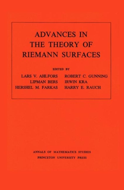 Advances in the Theory of Riemann Surfaces. (AM-66), Volume 66