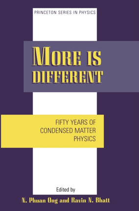 More is Different: Fifty Years of Condensed Matter Physics