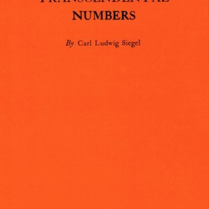 Transcendental Numbers. (AM-16)