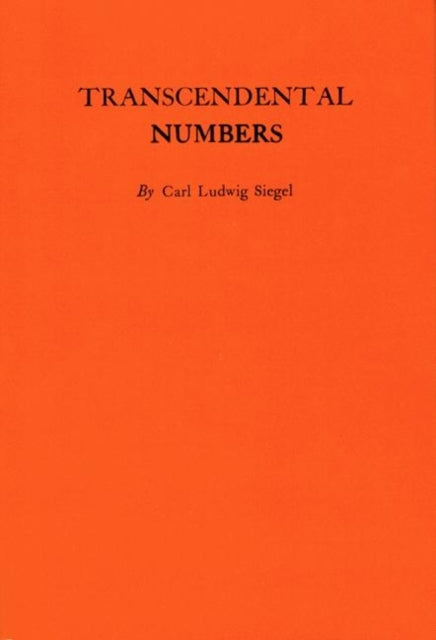 Transcendental Numbers. (AM-16)