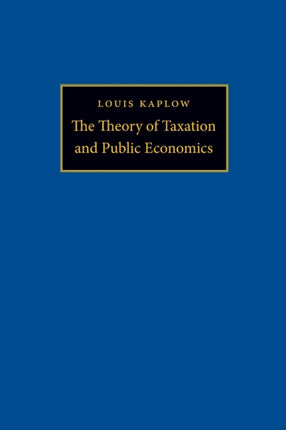 The Theory of Taxation and Public Economics