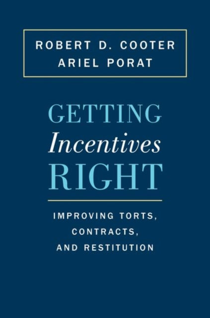 Getting Incentives Right: Improving Torts, Contracts, and Restitution