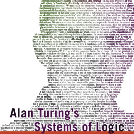 Alan Turing's Systems of Logic: The Princeton Thesis