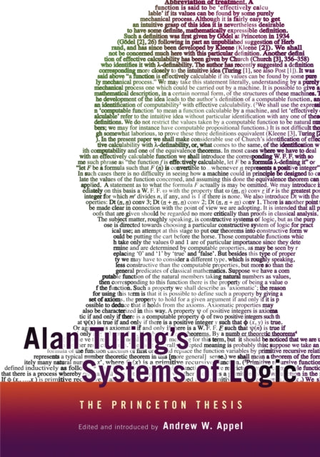 Alan Turing's Systems of Logic: The Princeton Thesis