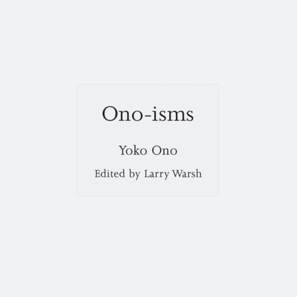 Onoisms