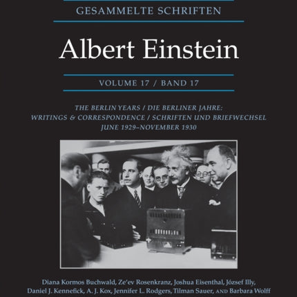 The Collected Papers of Albert Einstein Volume 17 Documentary Edition