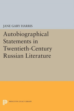Autobiographical Statements in TwentiethCentury