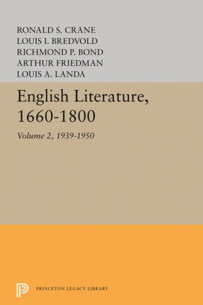 English Literature Volume 2  19391950