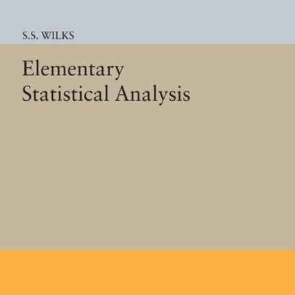 Elementary Statistical Analysis