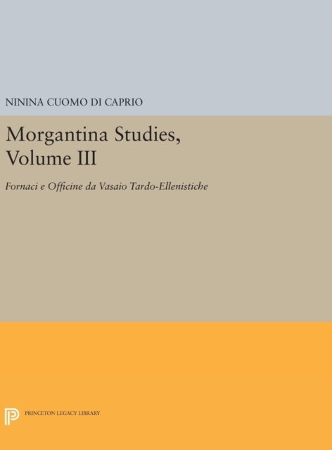 Morgantina Studies, Volume III: Fornaci e Officine da Vasaio Tardo-ellenistiche. (In Italian) (Late Hellenistic Potters' Kilns and Workshops)