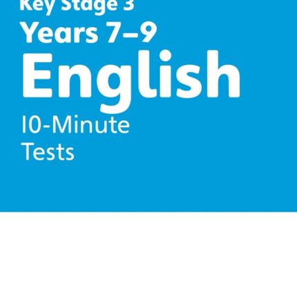 English 10Minute Tests Ages 1114