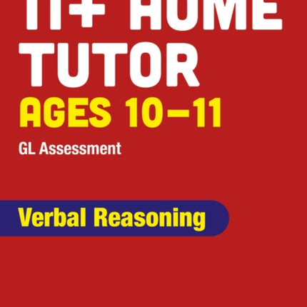 11 GL Assessment Verbal Reasoning Home Tutor Ages 911
