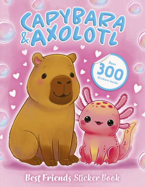 Sticker Best Friends Capybara and Axolotl