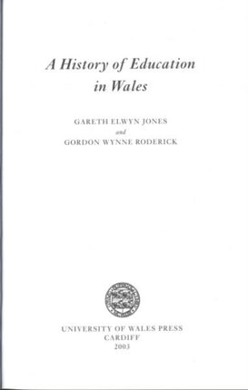 A History of Education in Wales