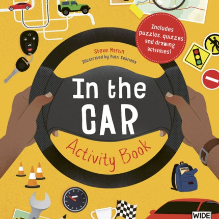 In the Car Activity Book: Includes Puzzles, Quizzes and Drawing Activities!