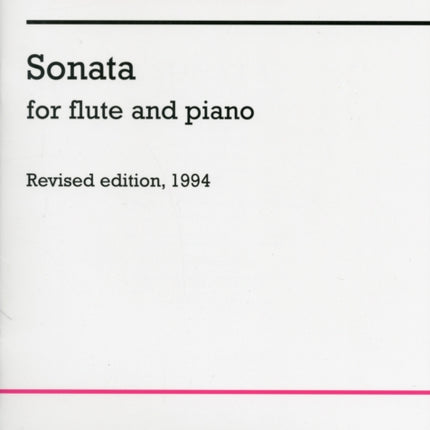 Sonata For Flute And Piano