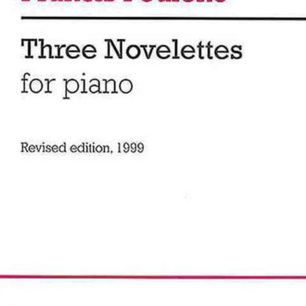 Francis Poulenc Three Novelettes Sheet Music for