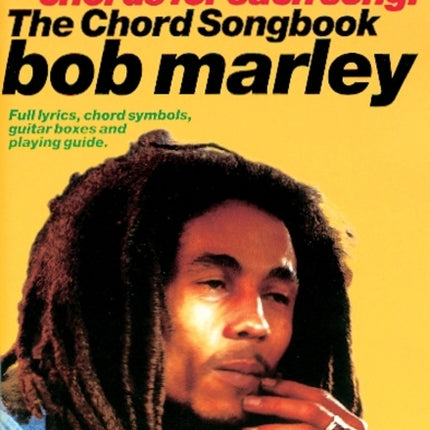 Bob Marley Guitar Chord Songbook The Chord Songbook Kalmus Edition