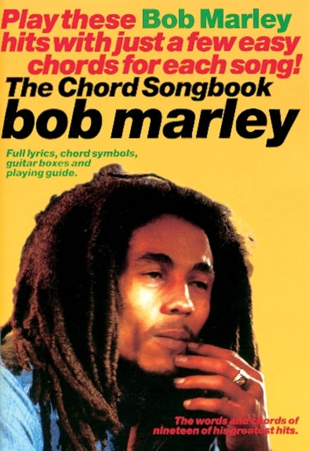 Bob Marley Guitar Chord Songbook The Chord Songbook Kalmus Edition