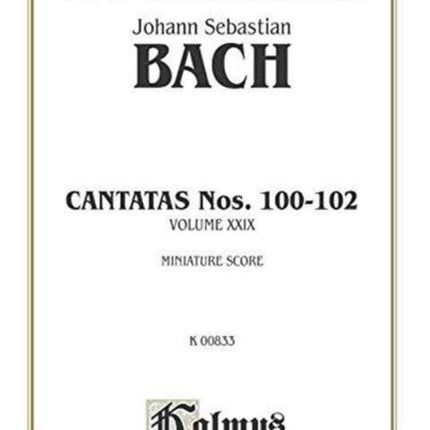 Cantatas No 100102