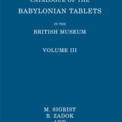 Catalogue of the Babylonian Tablets in the British Museum Volume III 03