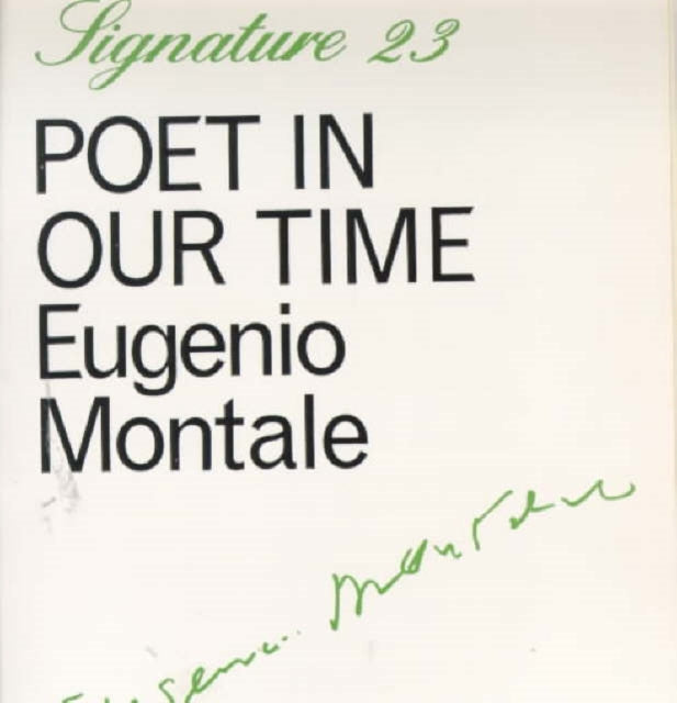 Poet in our time-Eugenio Montale