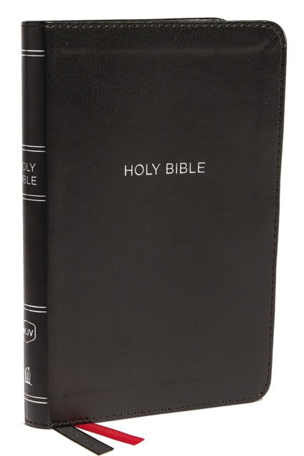 NKJV, Thinline Bible, Compact, Leathersoft, Black, Red Letter, Comfort Print: Holy Bible, New King James Version