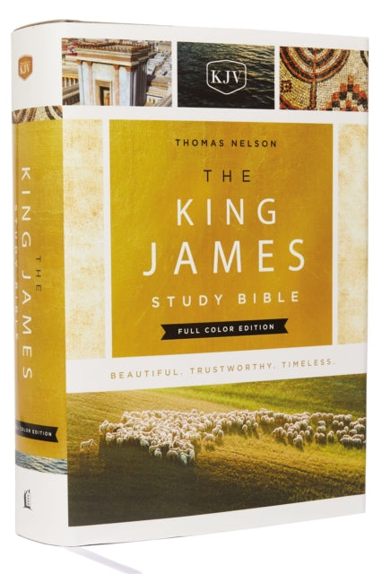 The King James Study Bible, Full-Color Edition, Cloth-bound Hardcover, Red Letter: KJV Holy Bible