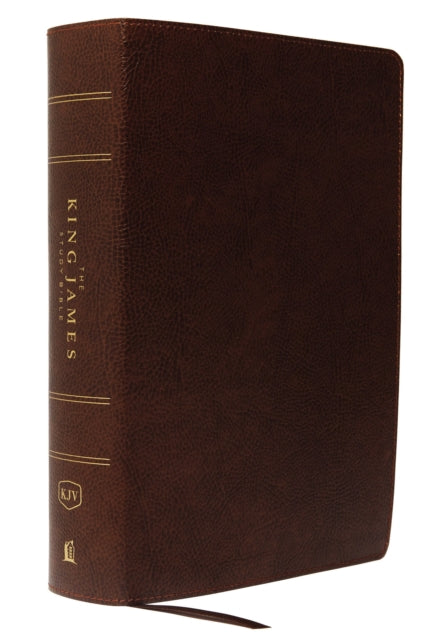 KJV, The King James Study Bible, Bonded Leather, Brown, Thumb Indexed, Red Letter, Full-Color Edition: Holy Bible, King James Version