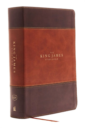 KJV, The King James Study Bible, Leathersoft, Brown, Red Letter, Full-Color Edition: Holy Bible, King James Version