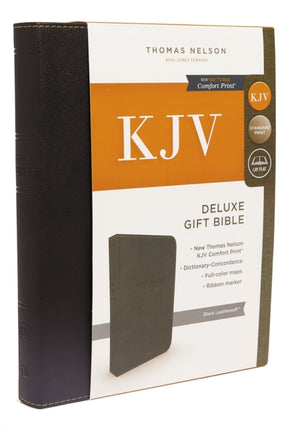 KJV Deluxe Gift Bible, Black Leathersoft, Red Letter, Comfort Print: King James Version: Holy Bible, King James Version