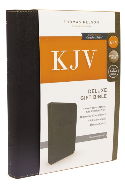 KJV Deluxe Gift Bible, Black Leathersoft, Red Letter, Comfort Print: King James Version: Holy Bible, King James Version