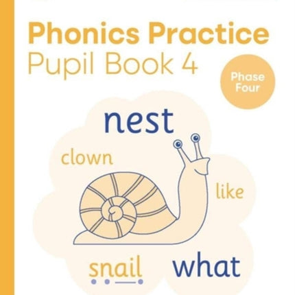 My Letters and Sounds Phonics Practice Pupil Book 4