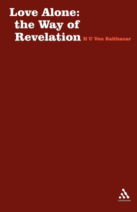 Love Alone The Way of Revelation Stagbooks S