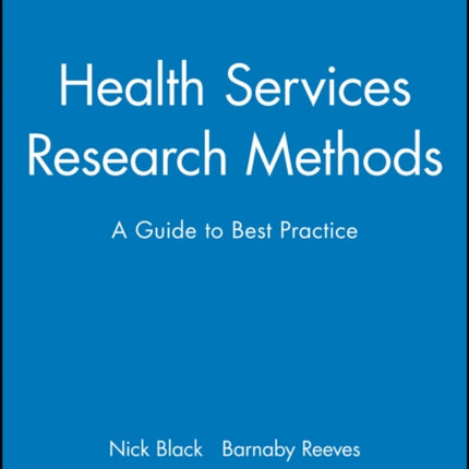 Health Services Research Methods