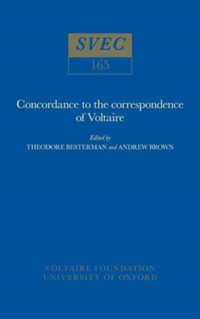 Concordance to the Correspondence of Voltaire
