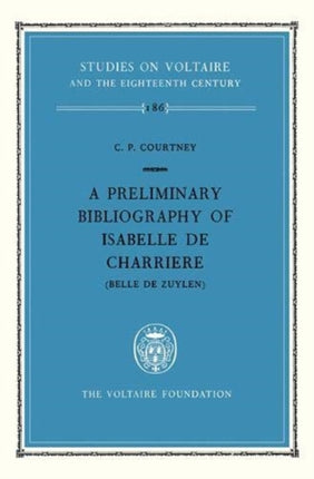 A preliminary bibliography of Isabelle de