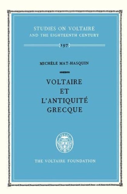 Voltaire et lantiquit233 grecque