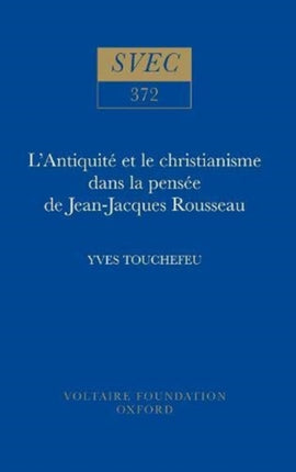 LAntiquit233 et le christianisme dans la pens233e