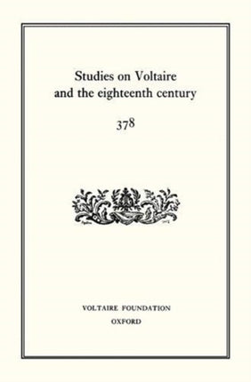 Studies on Voltaire and the eighteenth century
