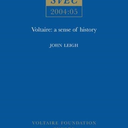 Voltaire  A sense of history