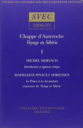 Chappe dAuteroche  Voyage En Sib233rie vols III