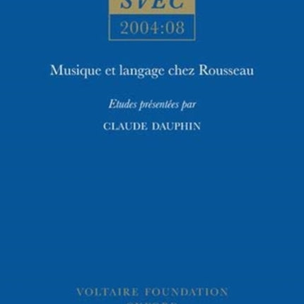 Musique et langage chez Rousseau