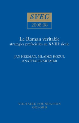 Le Roman v233ritable  strat233gies pr233facielles