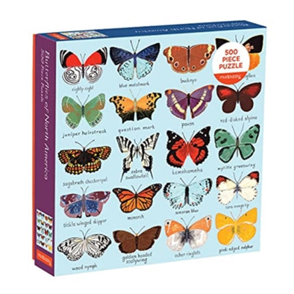 Butterflies of North America 500 Piece Family