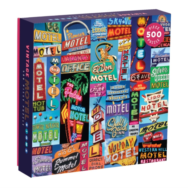 Vintage Motel Signs 500 Piece Puzzle