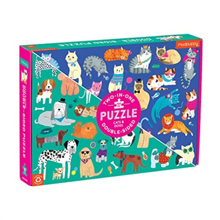 Cats  Dogs 100 Piece DoubleSided Puzzle